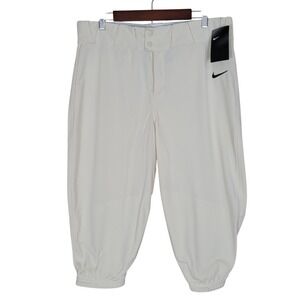 Nike‎ Team Baseball Pants Men's XL Cream Knicker Style NEW BQ5400-120